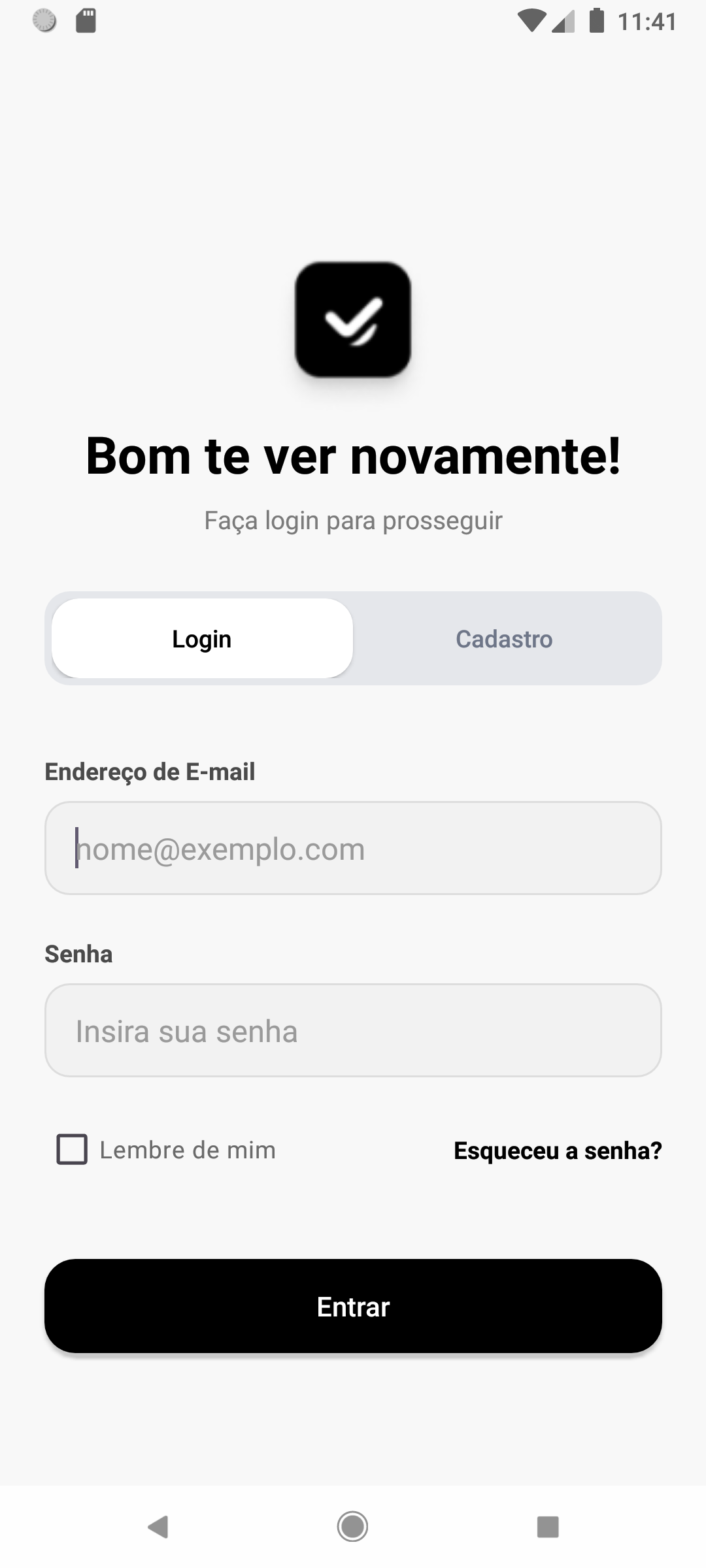 Tela de Login